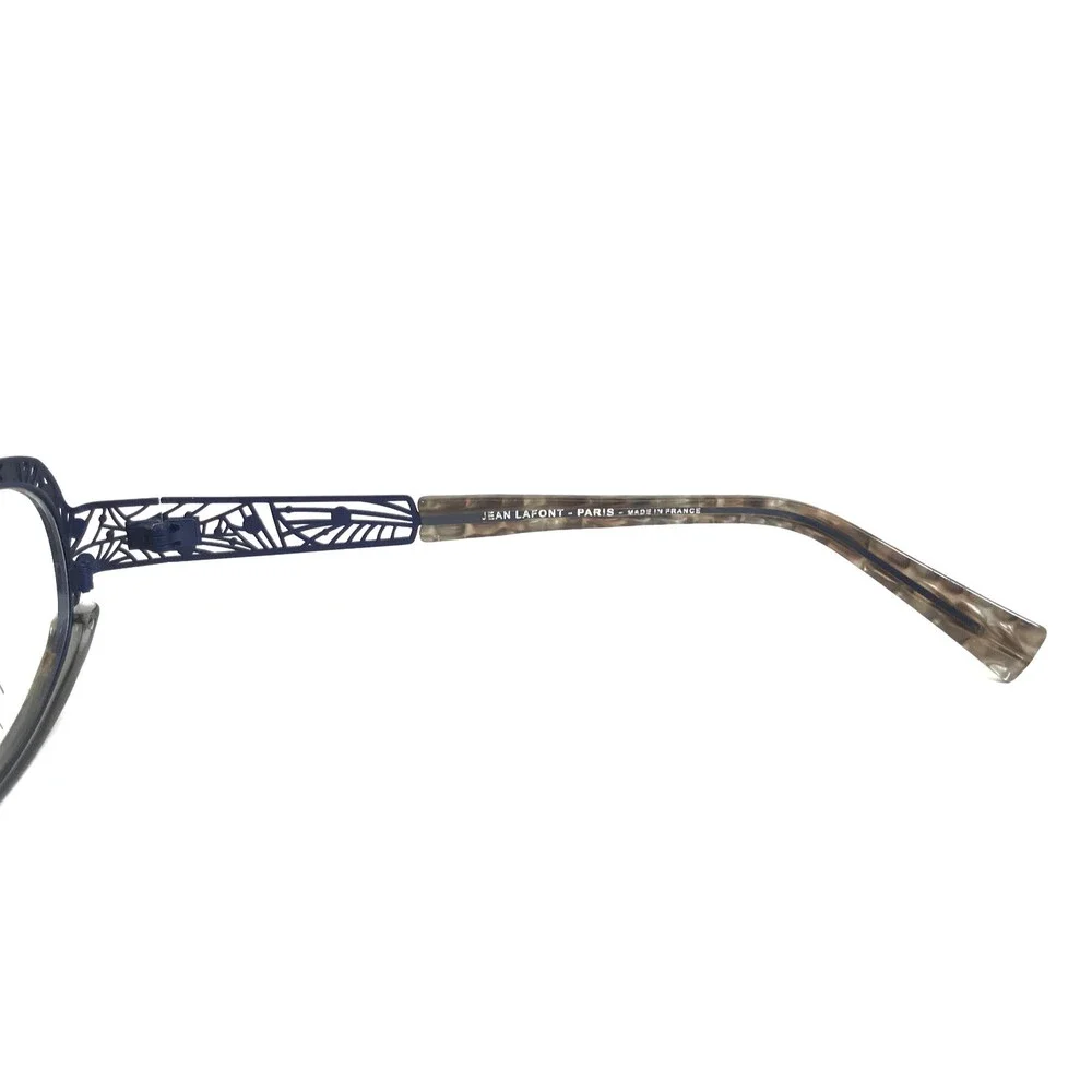 Jean Lafont Eyeglasses Frames GAUFRETTE 565 Brown Tortoise Blue Oval 53-15-130